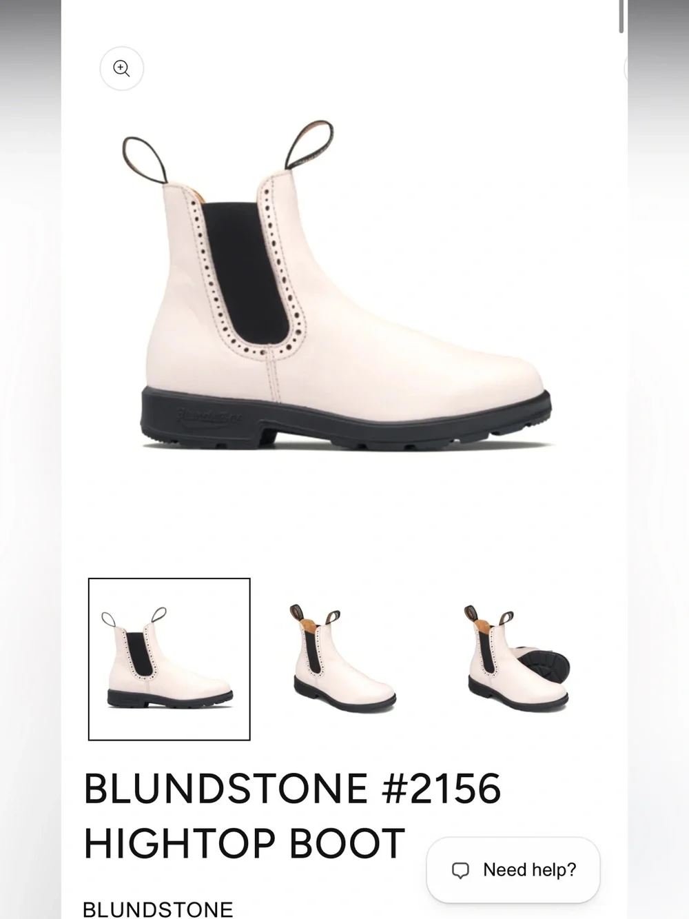 Blundstone cream colored